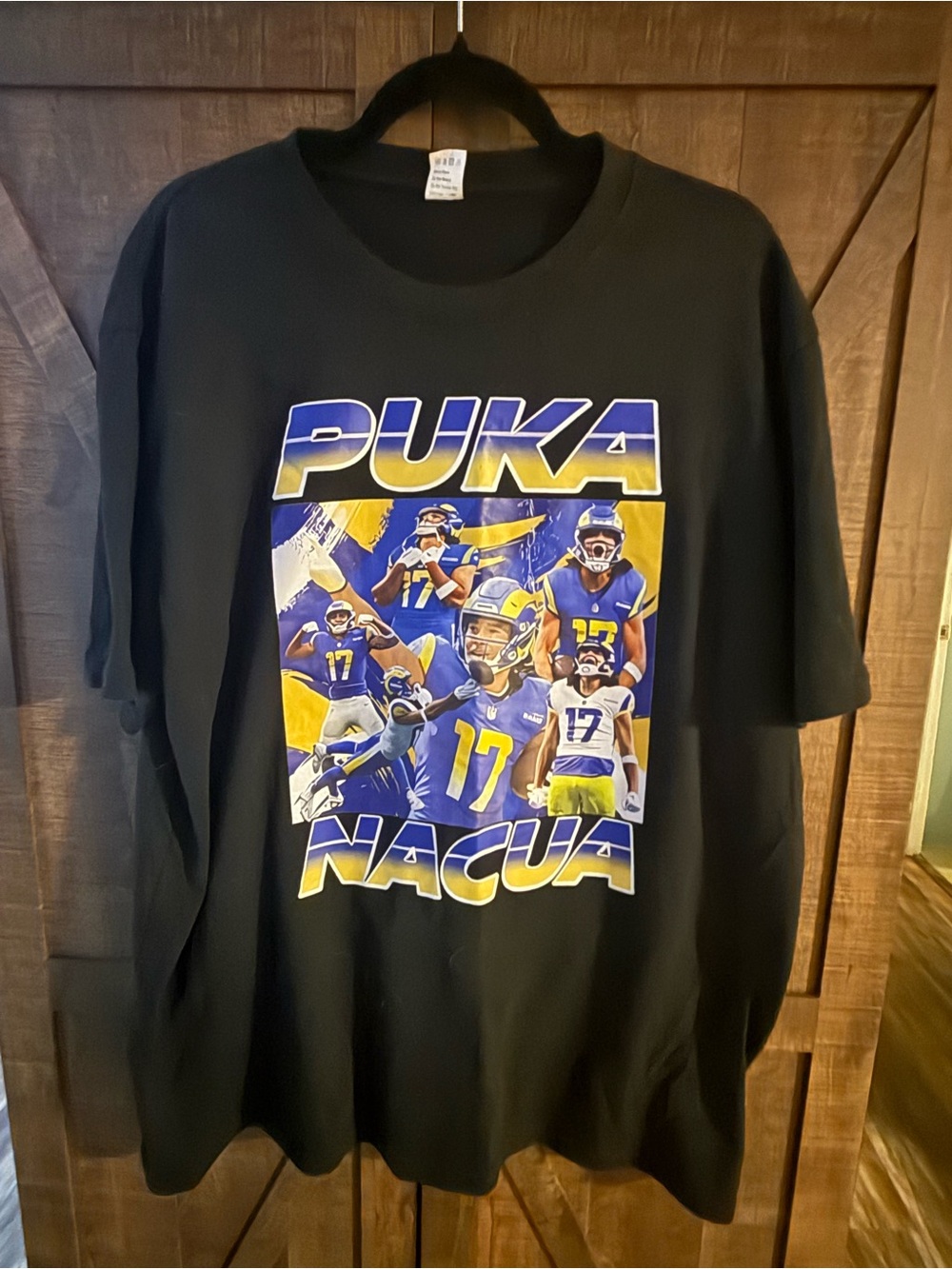 Puka Nacua Black Graphic Short-Sleeve Tee